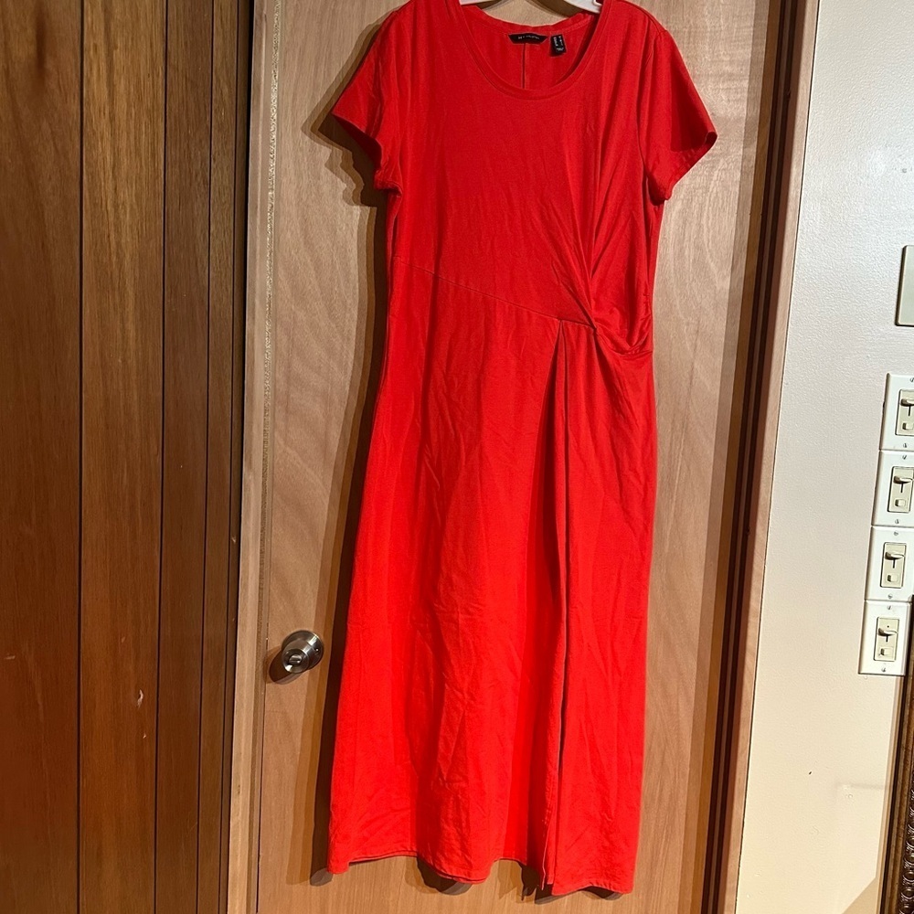 H by halston Elegant Red tshirt Women's Dress